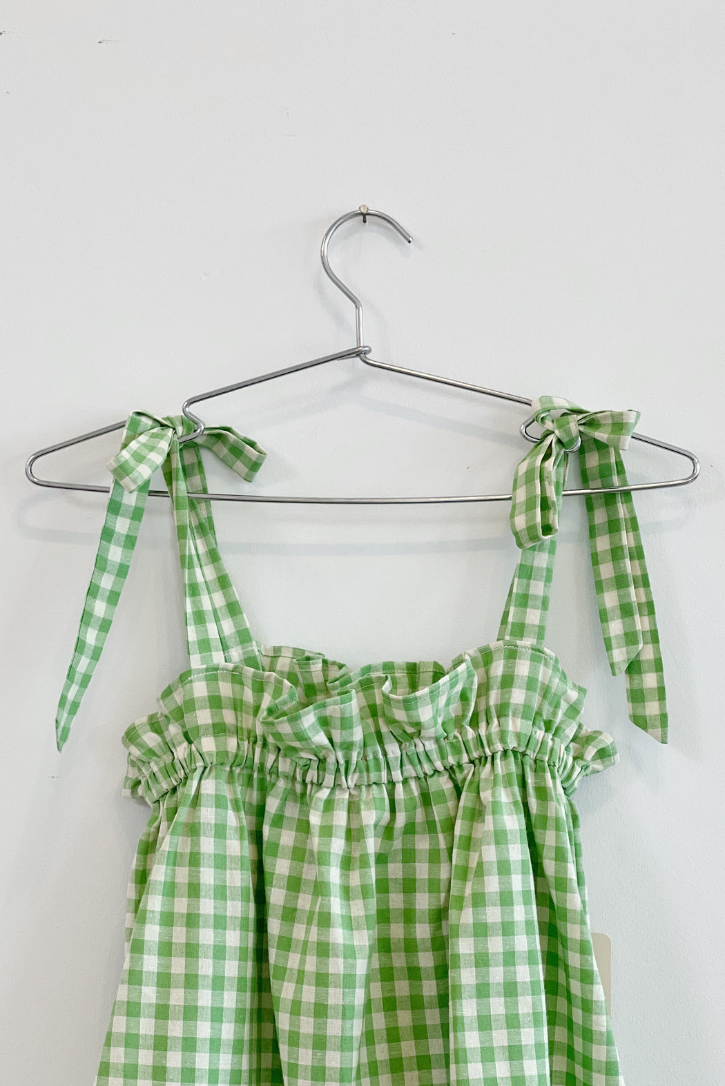 Bertie Tank | Lime Gingham