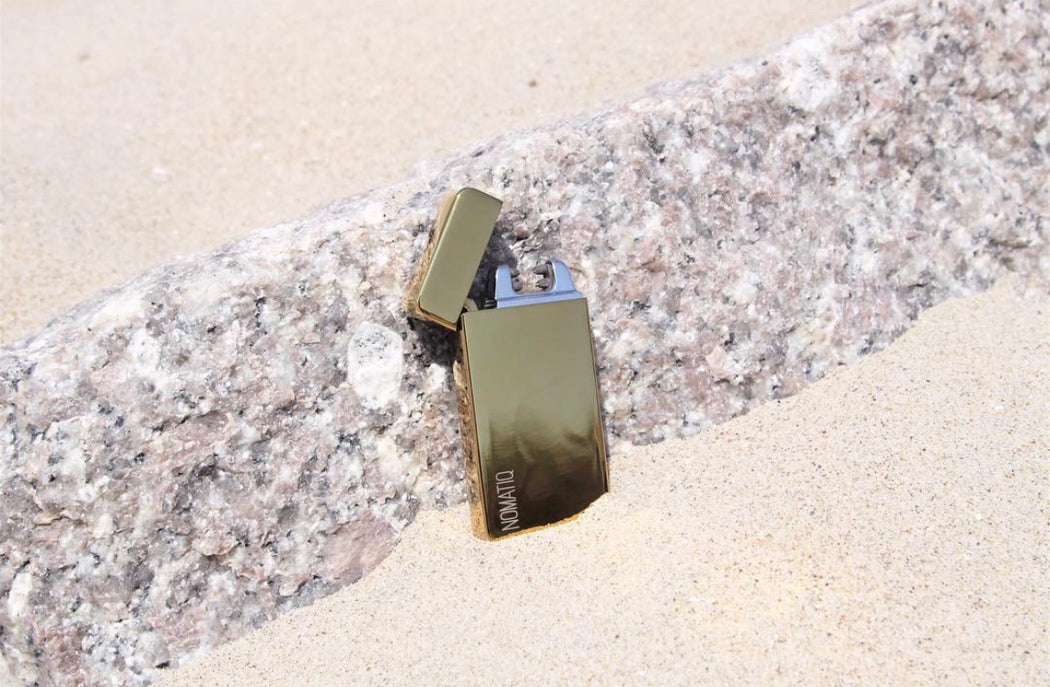 Golden Dual Arc Lighter