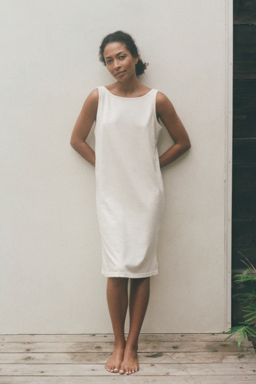 Boatneck Dress | Natural