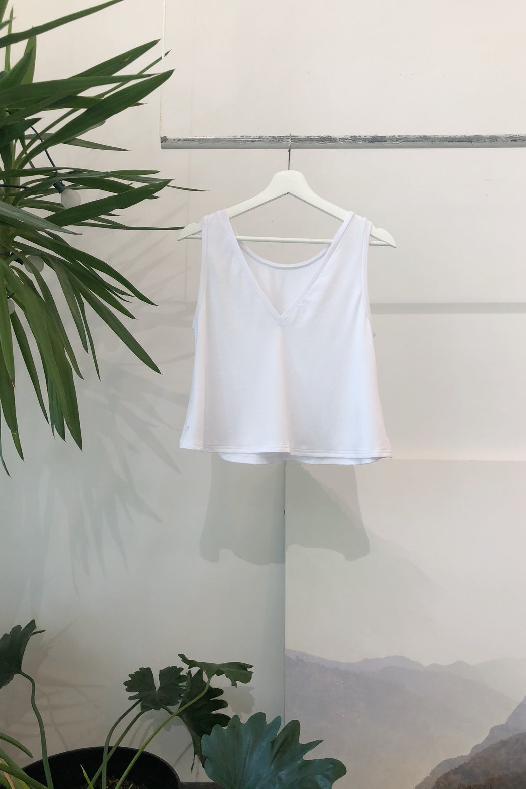 Reversible Crop Tank | Bright White