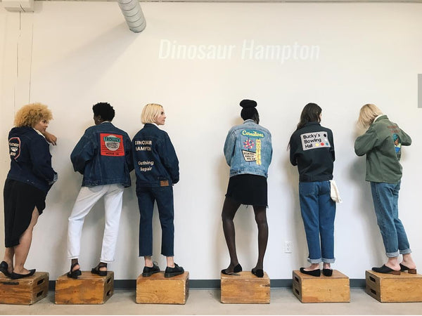 Maker Spotlight: Dinosaur Hampton custom vintage-inspired chain stitch embroidery