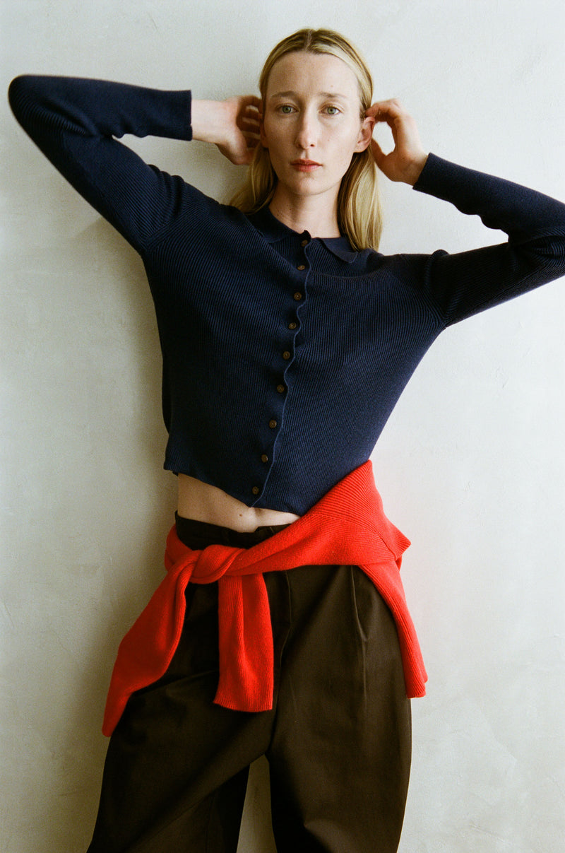 SHAINA MOTE | SELMA CARDIGAN | NAVY | HAZEL & ROSE | MINNEAPOLIS