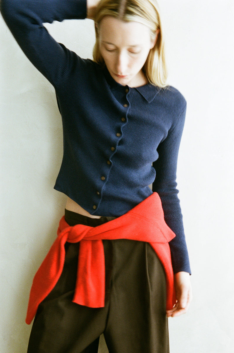 SHAINA MOTE | SELMA CARDIGAN | NAVY | HAZEL & ROSE | MINNEAPOLIS
