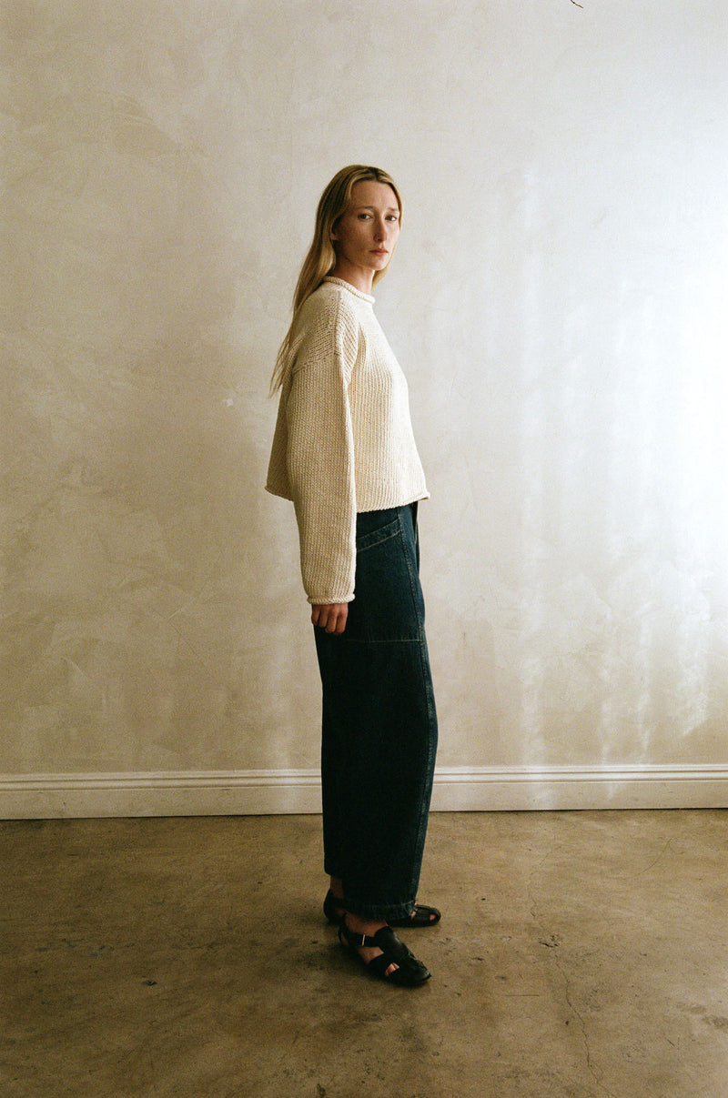 SHAINA MOTE | LAZLO SWEATER | NATURAL | HAZEL & ROSE | MINNEAPOLIS