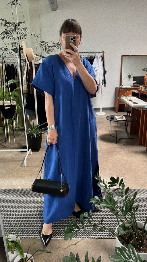 Essential V-Neck Maxi Dress | Sapphire