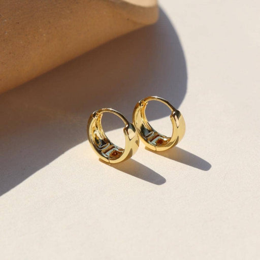Mia Huggie Hoop Earrings | 14k Gold Fill or Sterling Silver