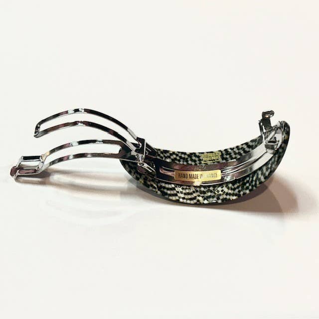 Curved Oval French Pony Barrettes: Tokyo