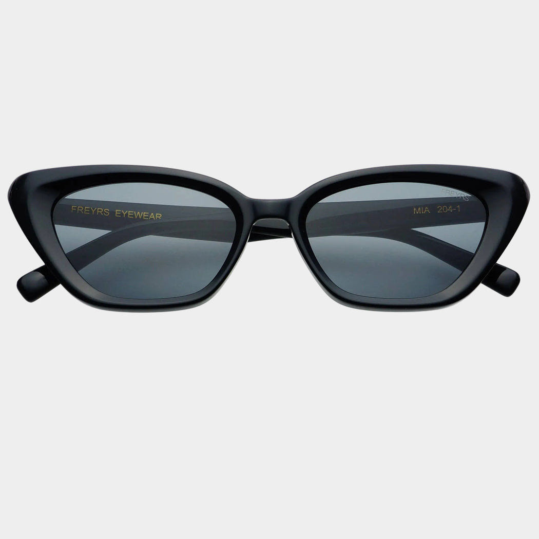 Mia Acetate Cat Eye Womens Sunglasses   : Black