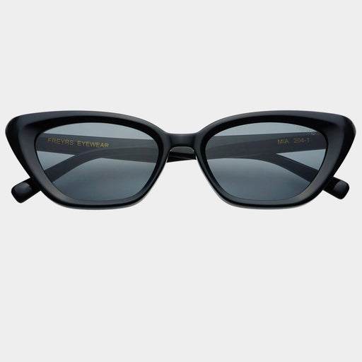 Mia Acetate Cat Eye Womens Sunglasses   : Black