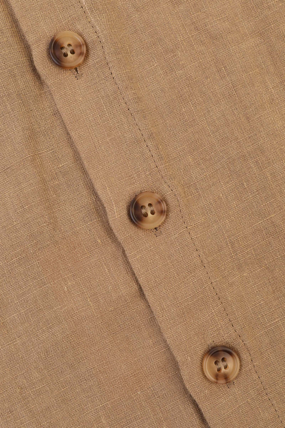 BASIC BUTTON FRONT TANK | STONE