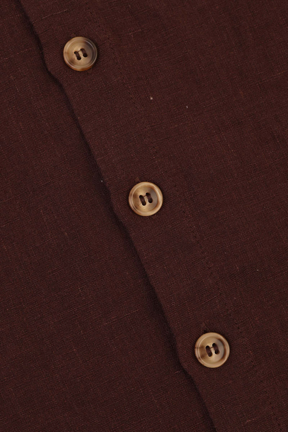 BASIC BUTTON FRONT TANK | CHOCOLATE