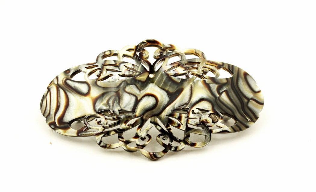 Art Nouveau French Barrettes: Ivory