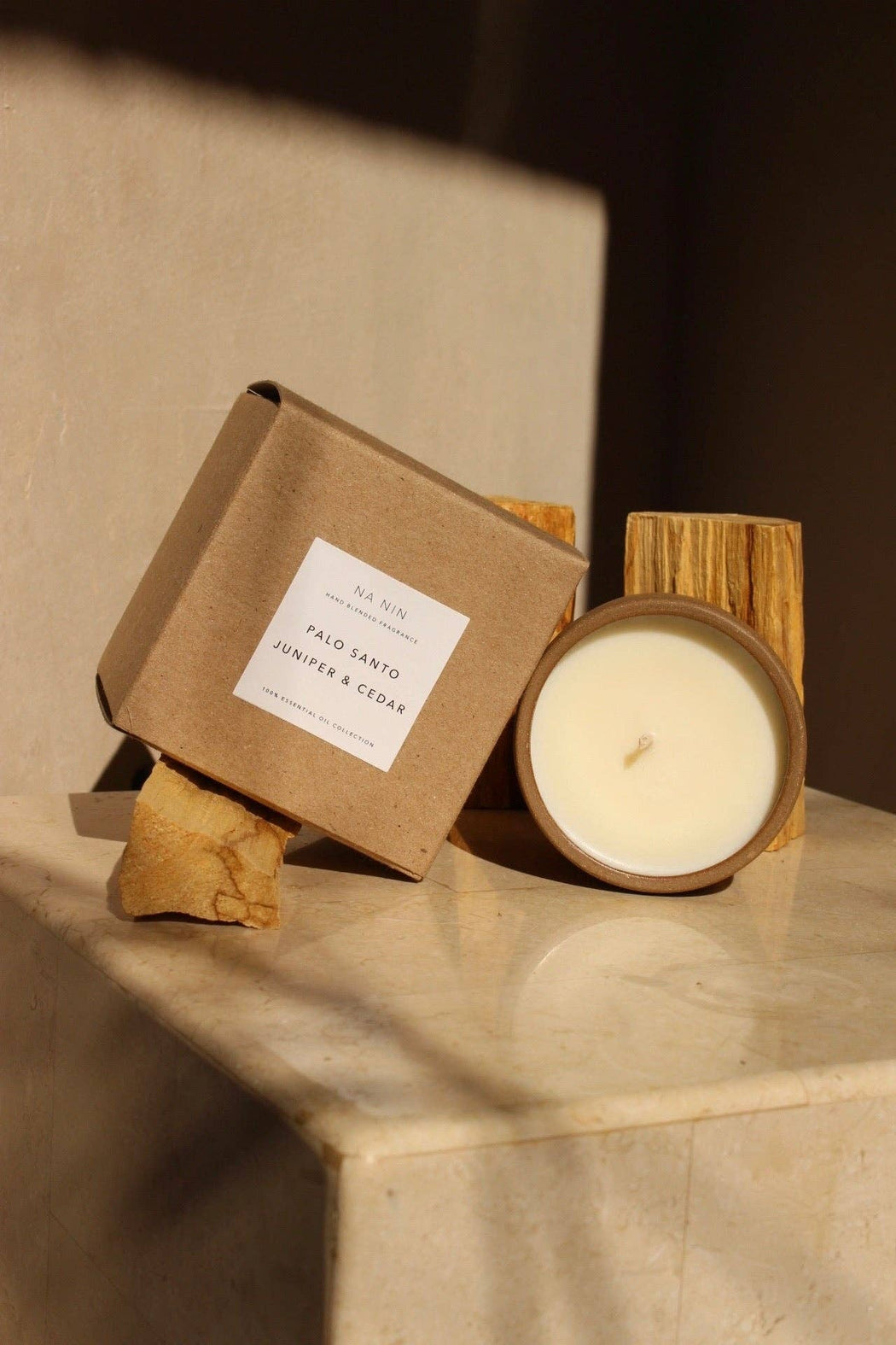 Palo Santo, Juniper, & Cedarwood Essential Oil 8oz Soy Candle