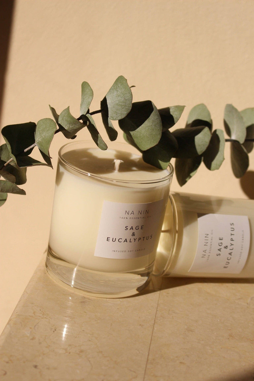 Sage & Eucalyptus Essential Oil 5oz Soy Candle