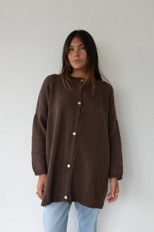 Elena Cardigan | Chocolate
