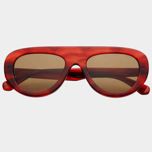 Jetsetter Acetate Unisex Aviator Sunglasses : Merlot