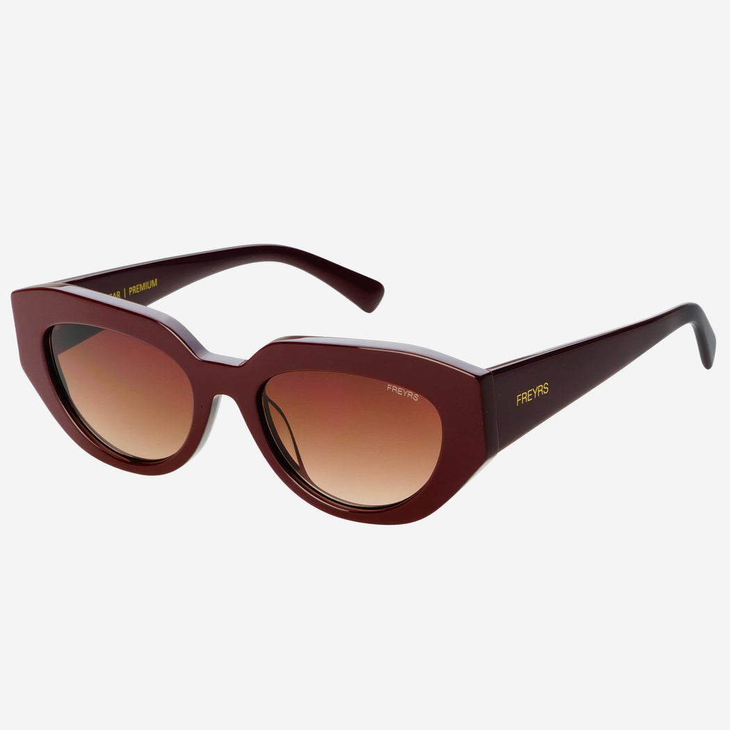 Frankie Acetate Cat Eye Sunglasses  : Chocolate