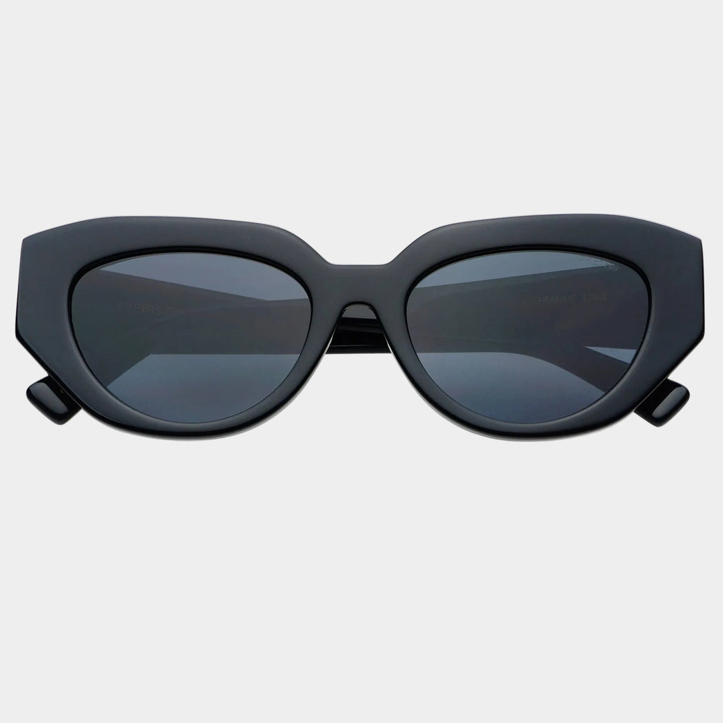 Frankie Acetate Cat Eye Sunglasses  : Black