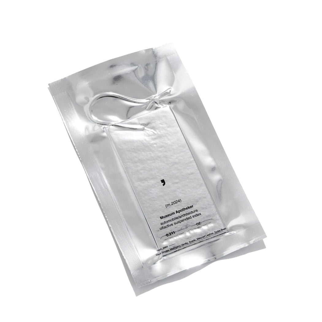 Artifact_0001 Architecture / Automobile Olfactive Suspended Index: 2in x 4.25in