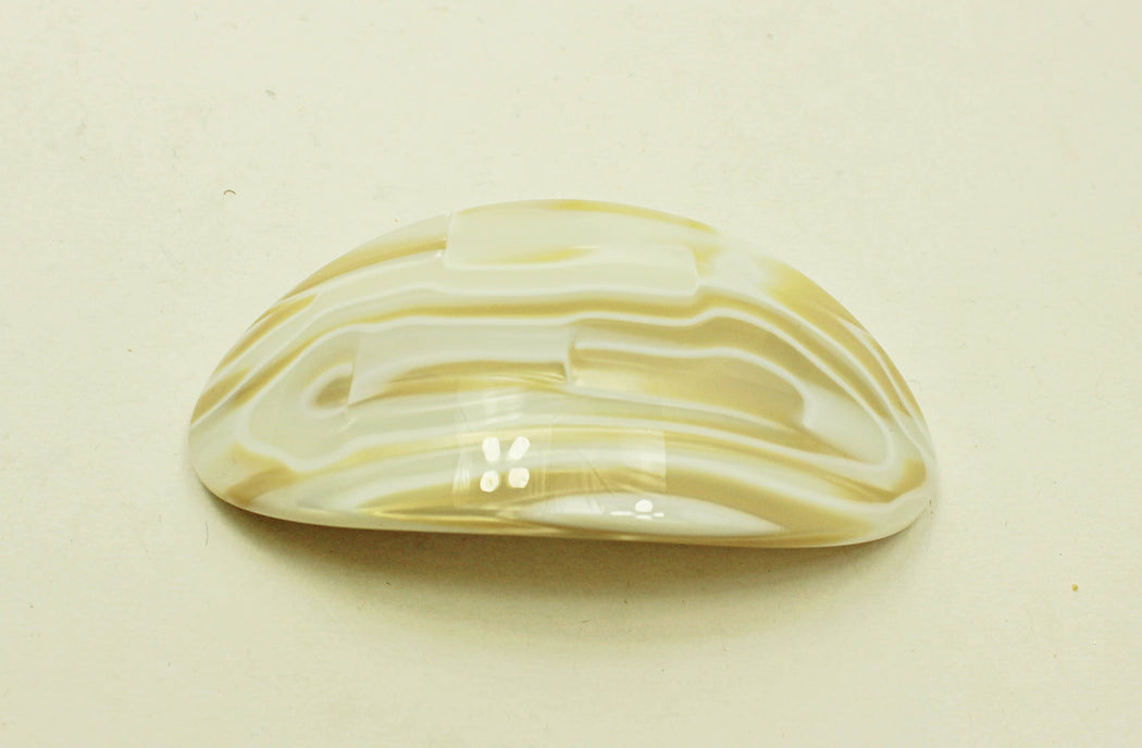 Bevel Oval French Barrettes: SaltnPepper