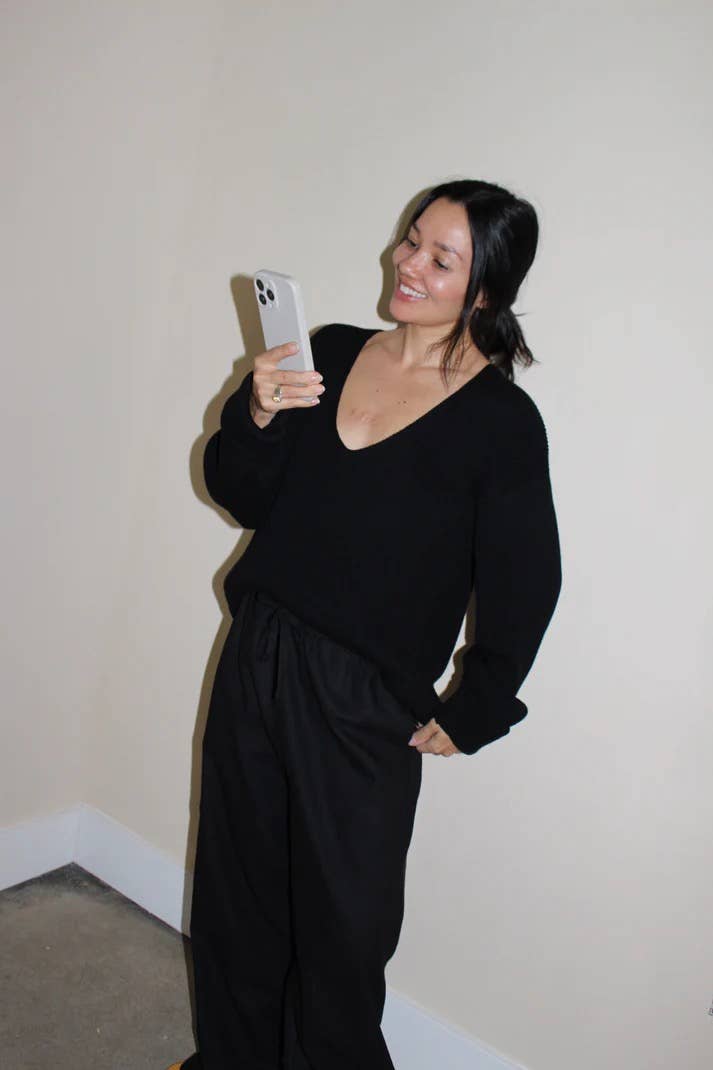 Sunny Pima Cotton Pullover | Onyx