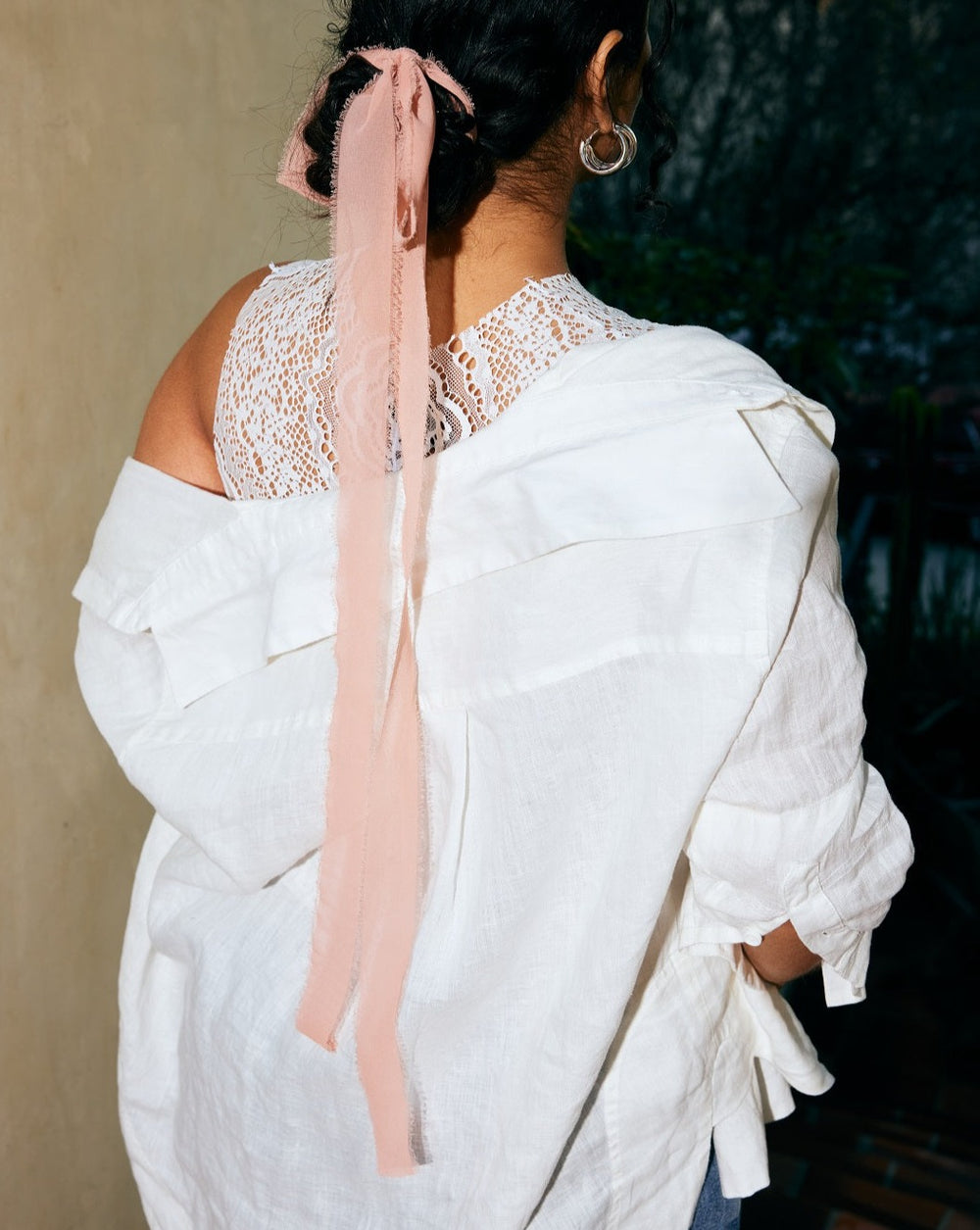 SIGNATURE LINEN SHIRT | WHITE