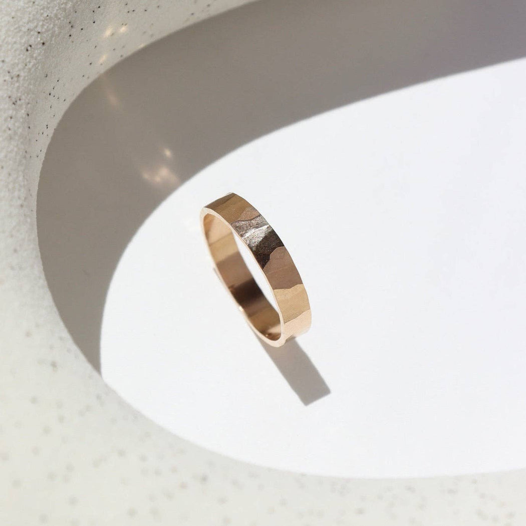 Cigar Band Ring | 14k Gold Fill or Sterling Silver