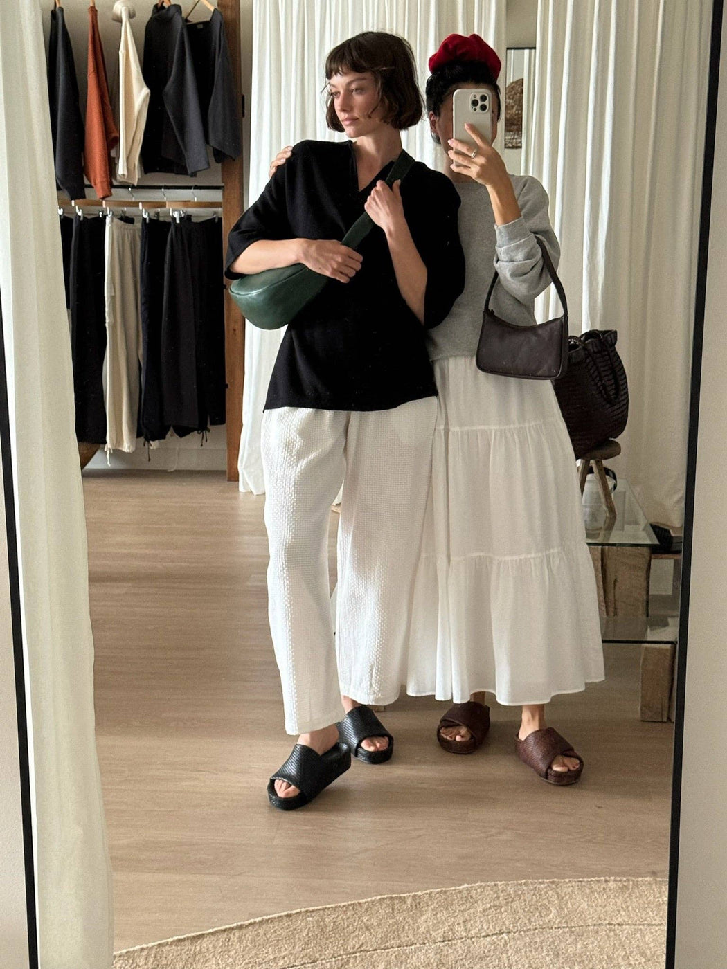MiMi Silk Cotton Voile Skirt | White