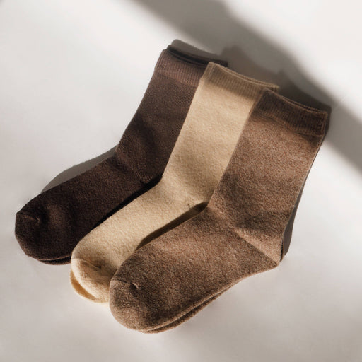 Cashmere Wool Socks | Brown