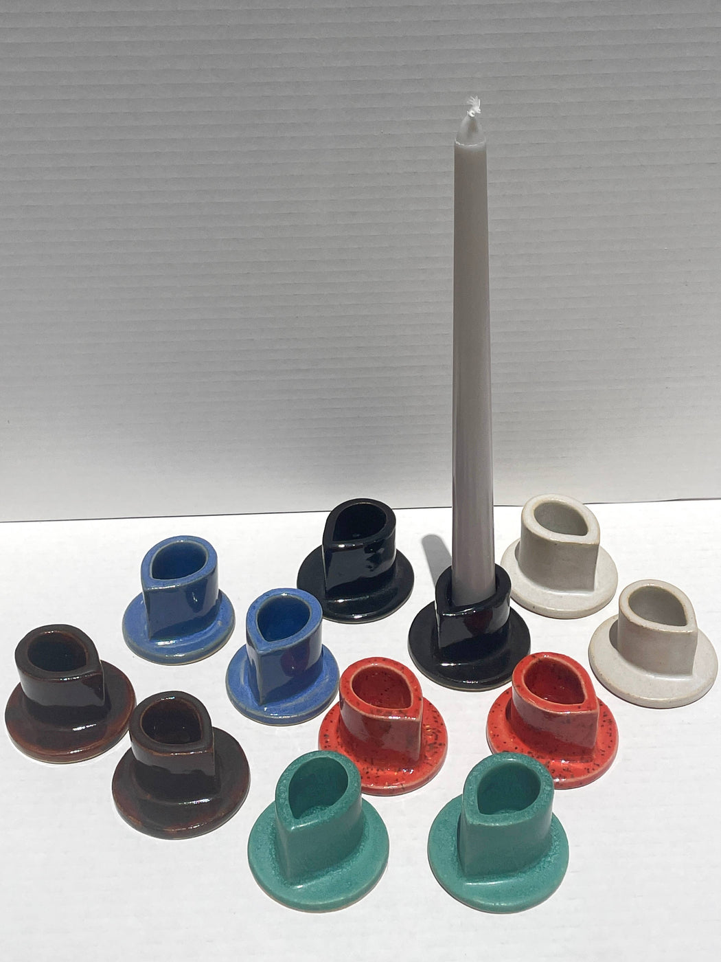 Stoneware Candle Holders