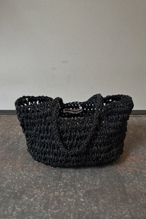 WAXED CITY BASKET | BLACK