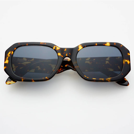 Onyx Acetate Womens Rectangular Sunglasses: Dark Tortoise