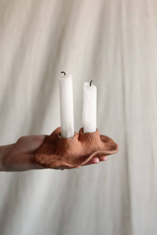 Gathered Earth Orgánica Double Candle Holder