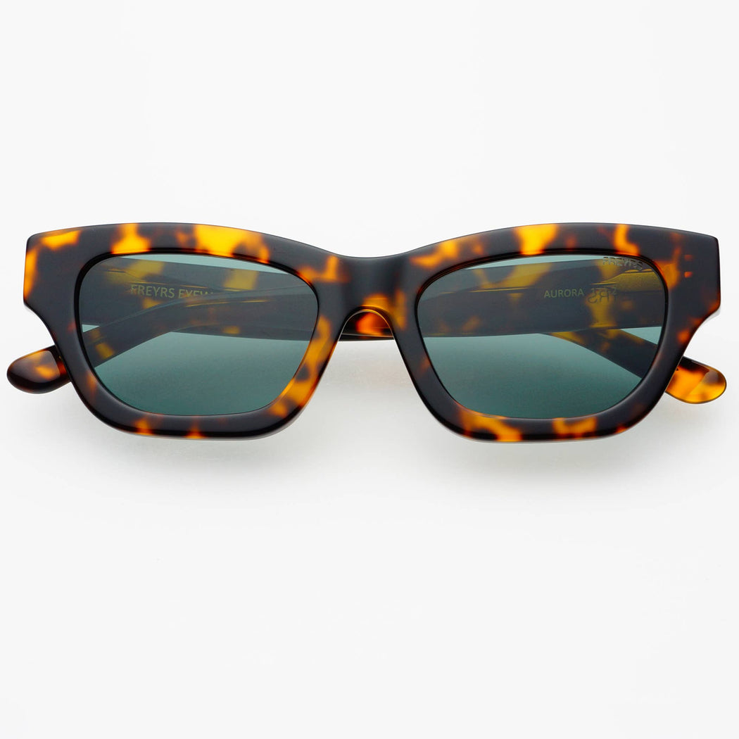 Hayden Acetate Unisex Rectangular Sunglasses: Tortoise