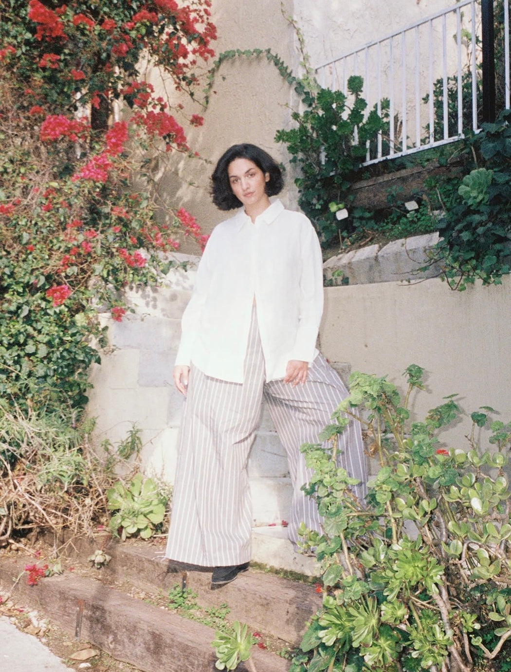 SIGNATURE LINEN SHIRT | WHITE