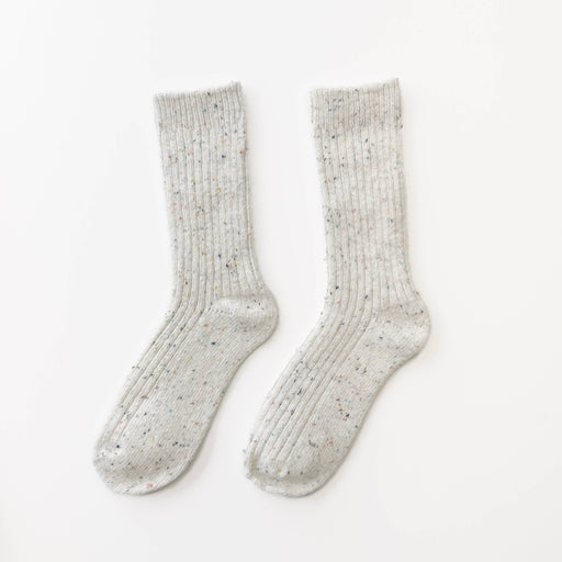 Fireside Sprinkle Wool Socks | French Vanilla