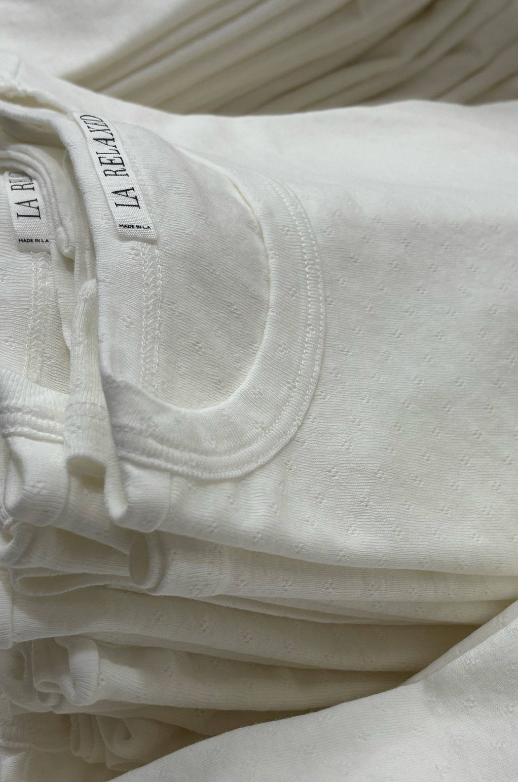 Petit Pointelle Tee | Ivory