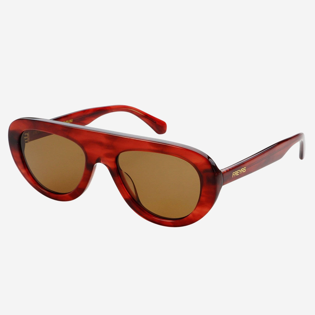 Jetsetter Acetate Unisex Aviator Sunglasses : Merlot