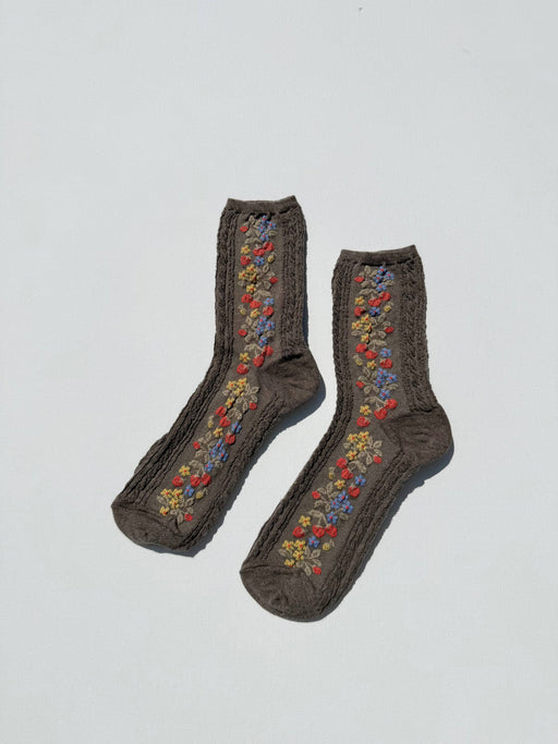 WILD STRAWBERRY SOCKS | Dark Chocolate
