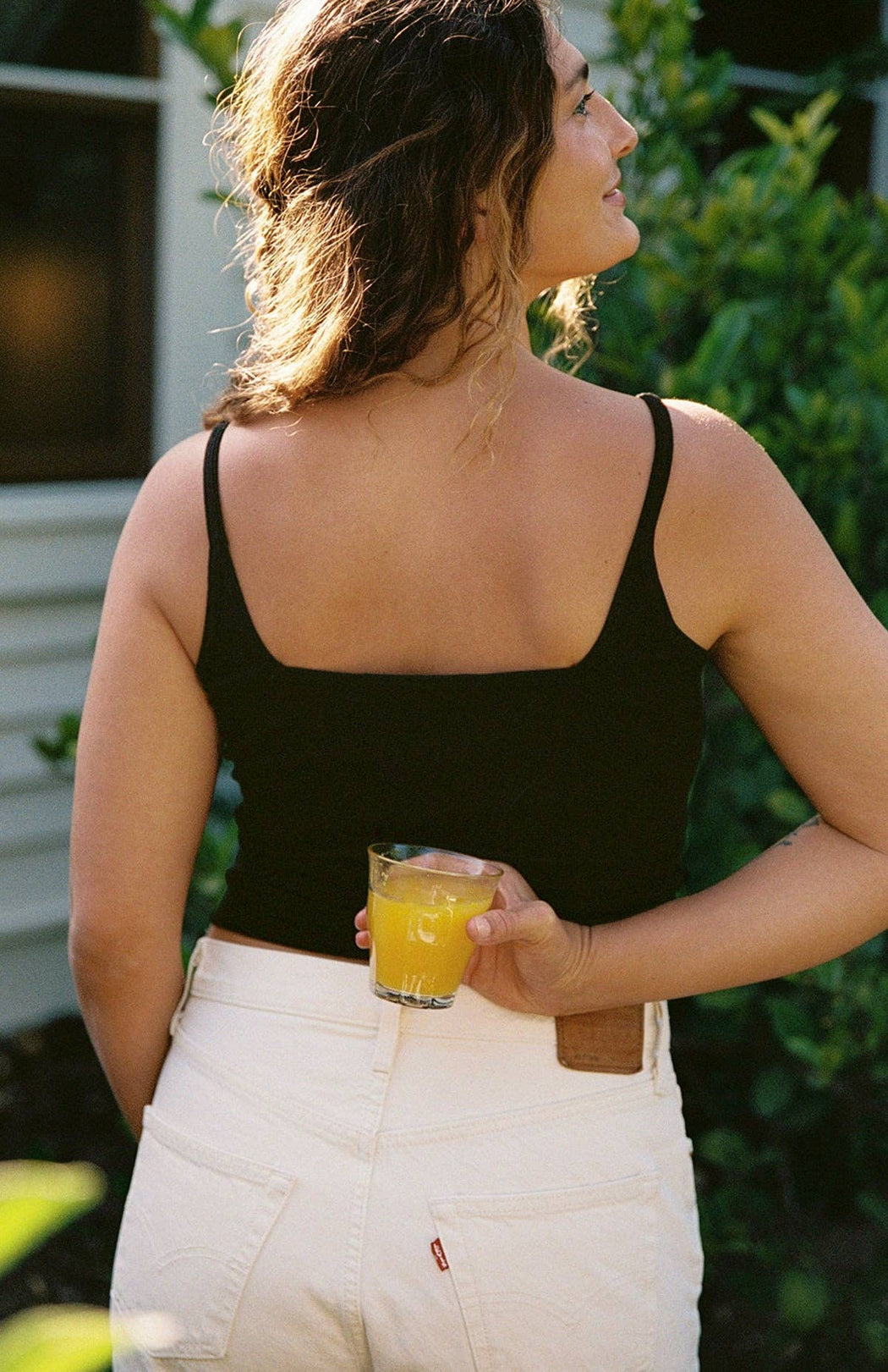 Organic Square Cami | Black