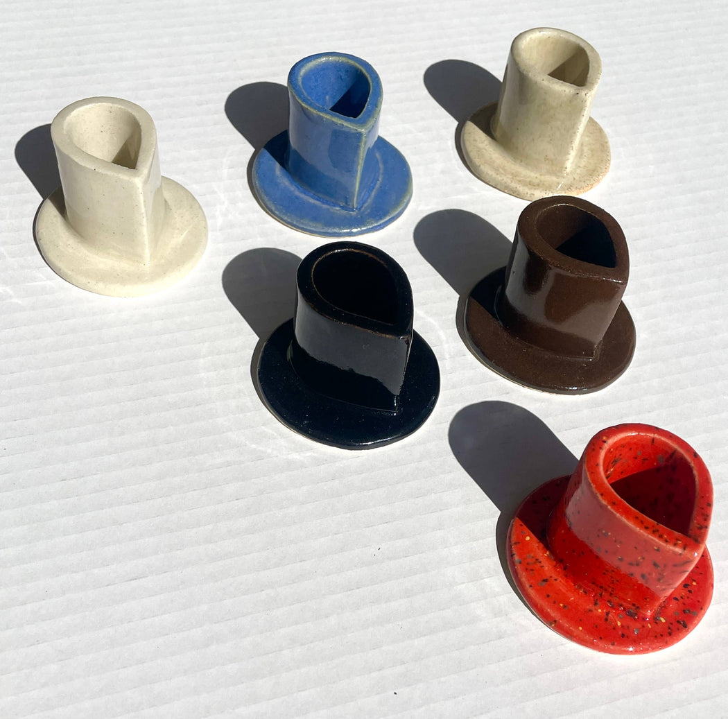 Stoneware Candle Holders