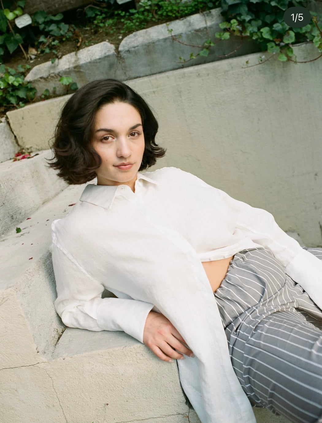 SIGNATURE LINEN SHIRT | WHITE