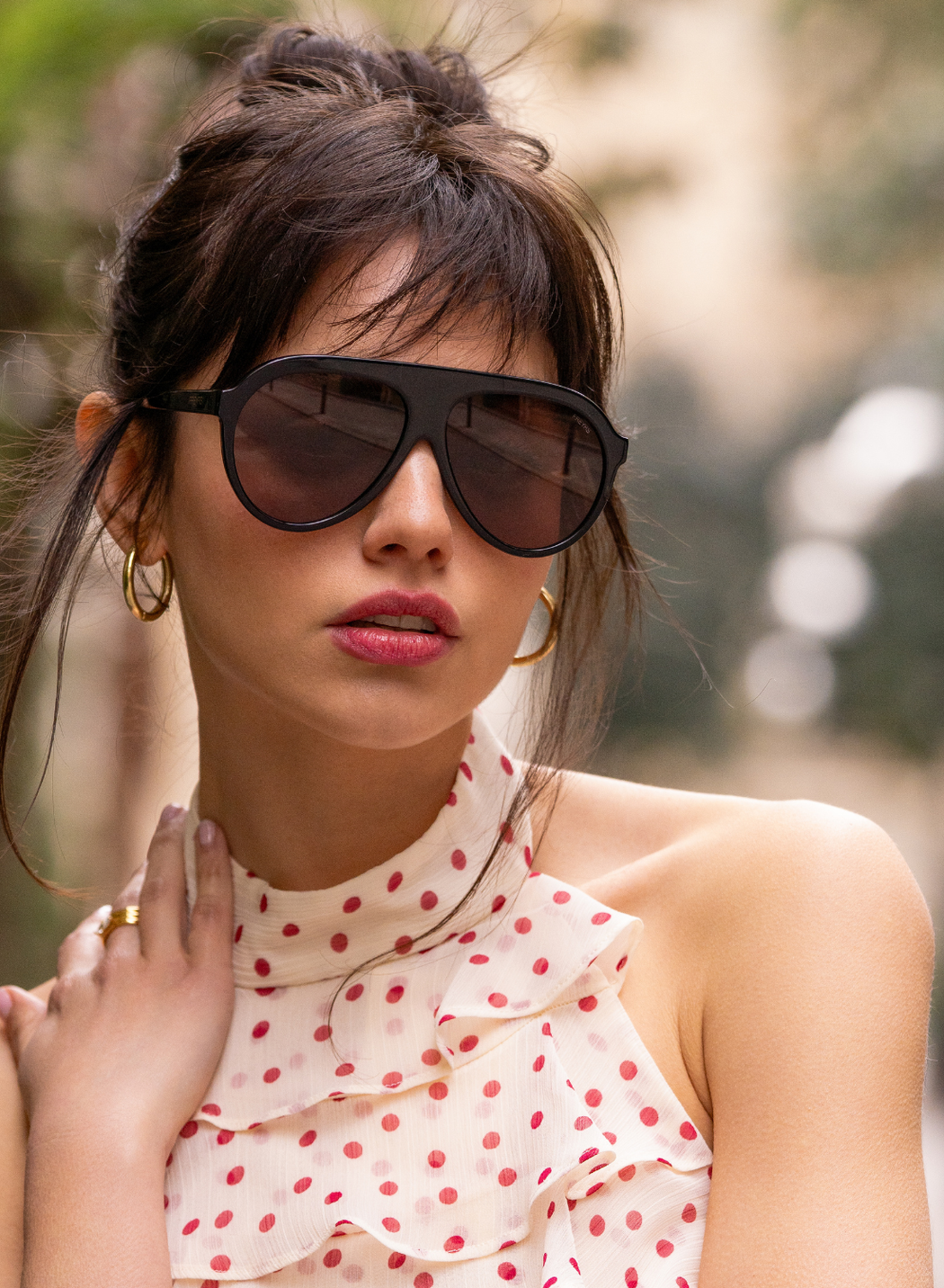 Maxwell Acetate Unisex Aviator Sunglasses  : Black