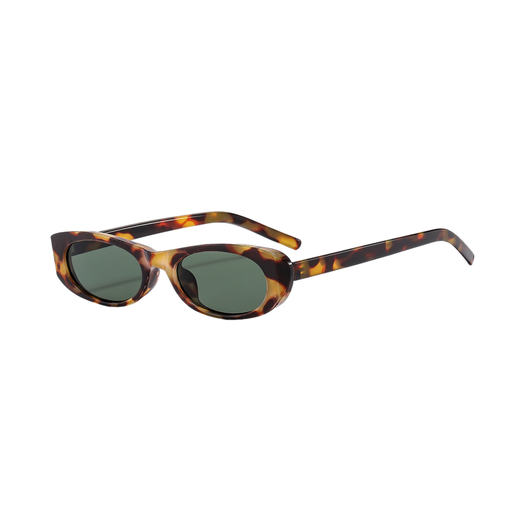The Rosa - Tort/Sage - Soft Rectangle Sunglasses