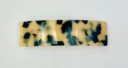 Classic Medium Rectangle French Barrettes: WhiteTokyo