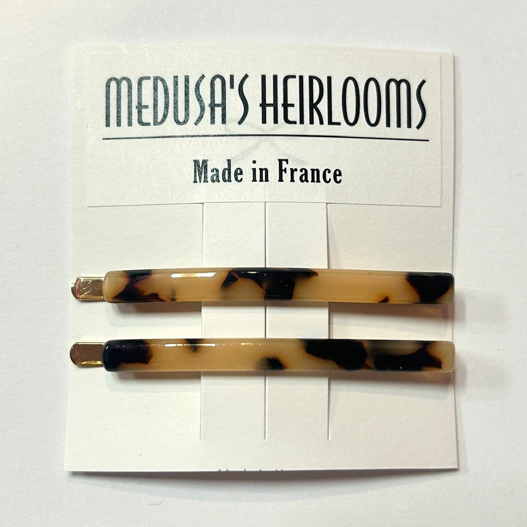 French Tortoise Bobby Pins- by pair: Tokyo