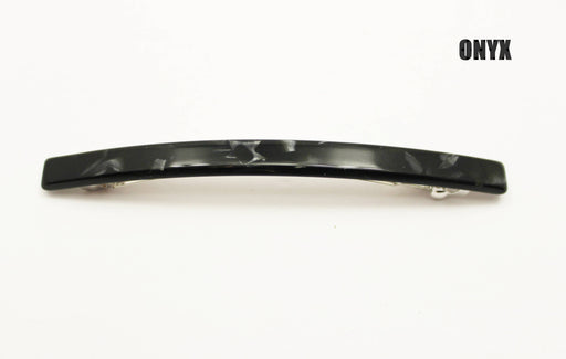 Narrow French Barrettes: Noir
