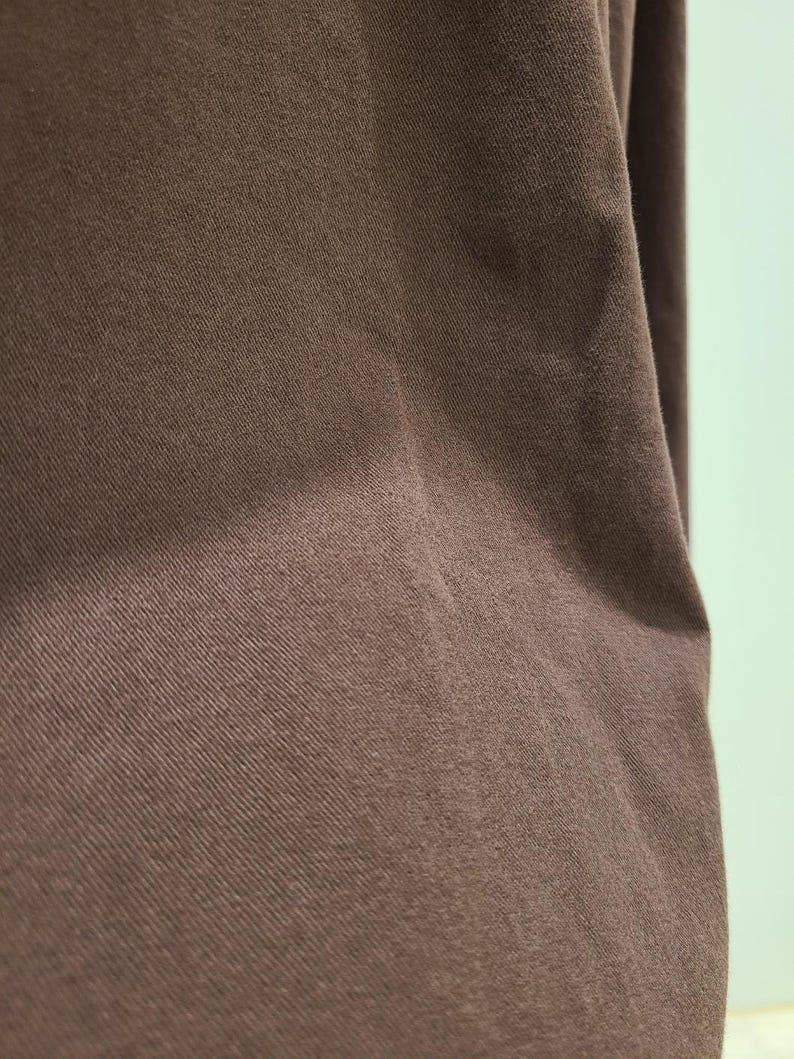 Washed Cotton Wide Leg Pants | Brown