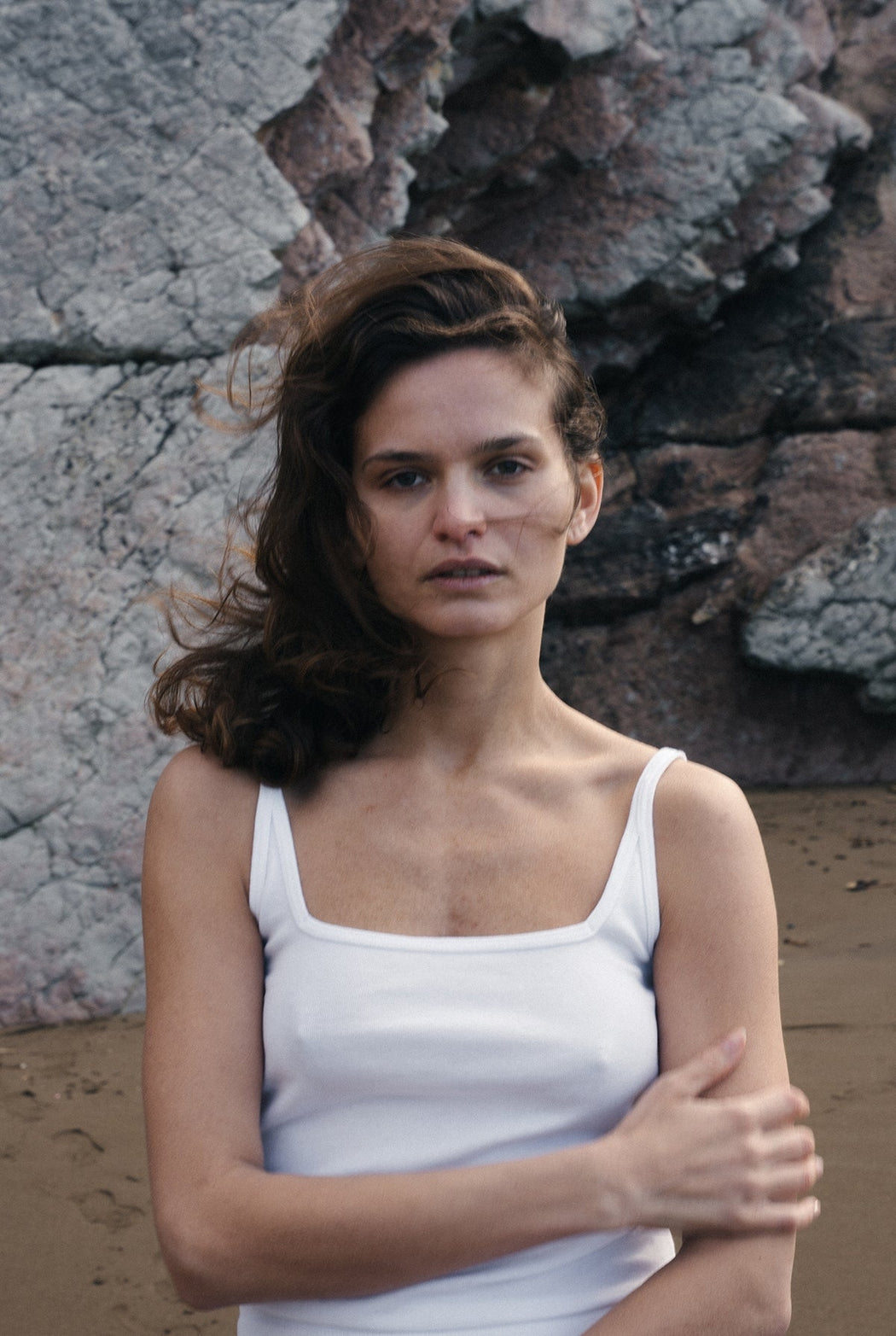 Organic Square Cami | White