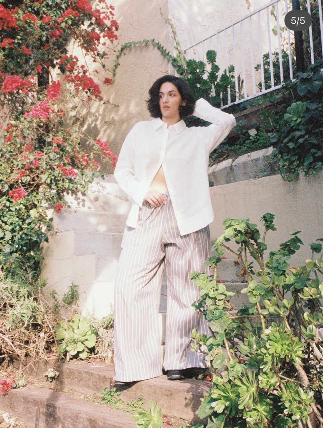 SIGNATURE LINEN SHIRT | WHITE